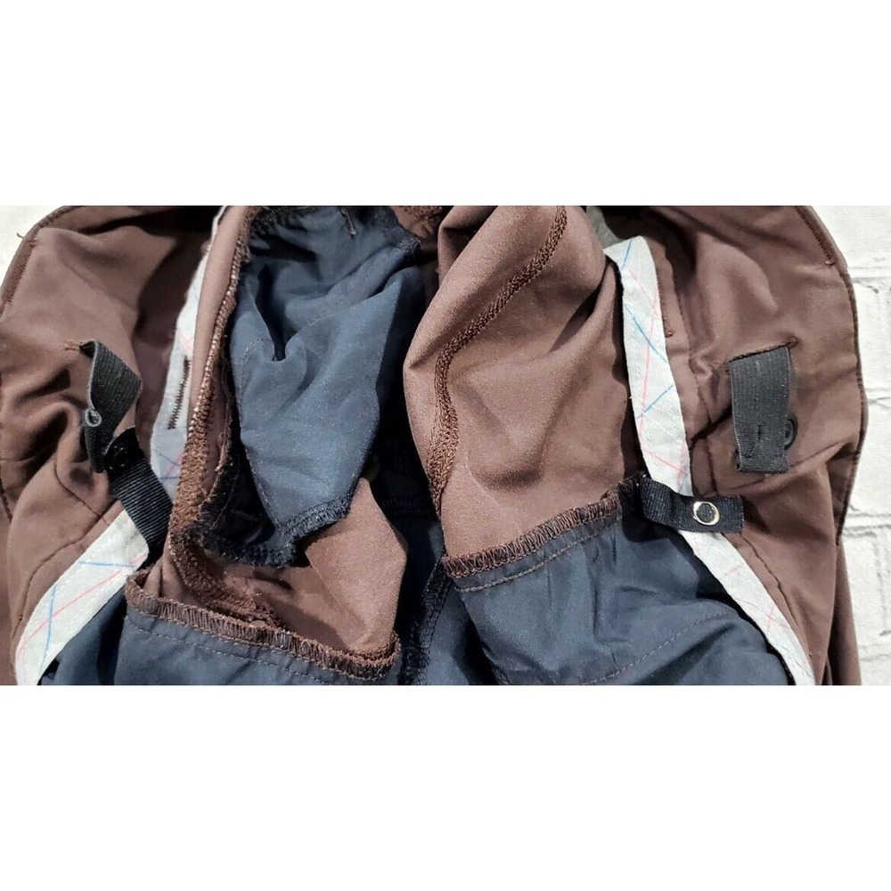 Pearl Izumi Cycling Capri Pants Brown Flat Front Straight Leg WOMENS SZ LARGE - Picture 5 of 7